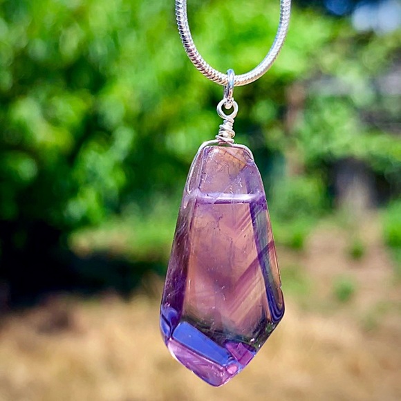 5 LEFT! Amethyst Gemstone Pendant! (Larger Size) - Picture 1 of 7